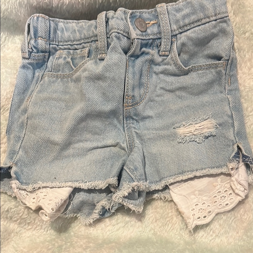 Old Navy Light Blue Denim Kids Shorts